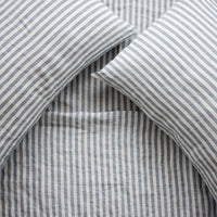 Ocean stripe linen pillowcases