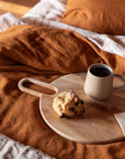 rust linen duvet cover