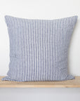 Chambray Stripe Linen Pillowcases - Pair