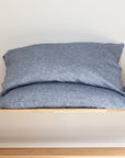 Denim Linen Pillowcases - Pair