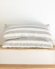 Stripe linen pillowcases