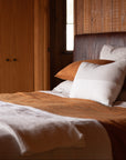 rust linen duvet cover