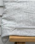 Pinstripe 100% Pure French Flax Linen Pillowcase