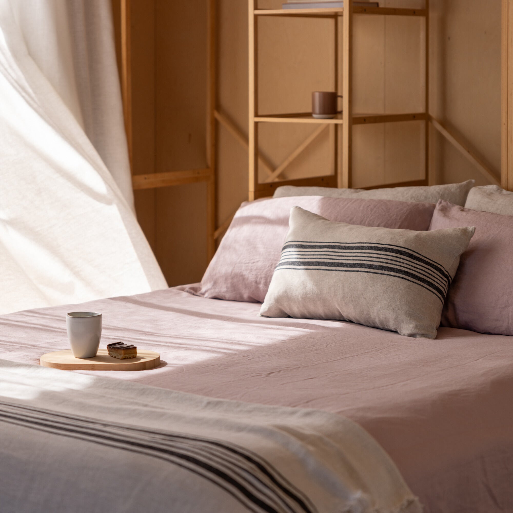 dusky pink linen 