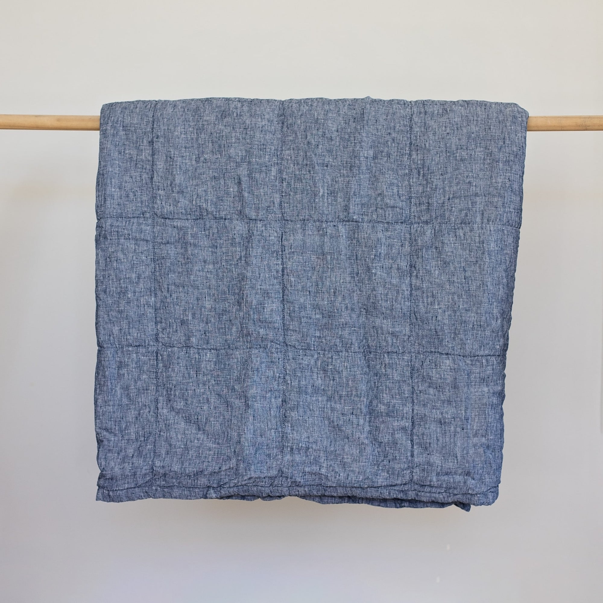 denim linen quilt