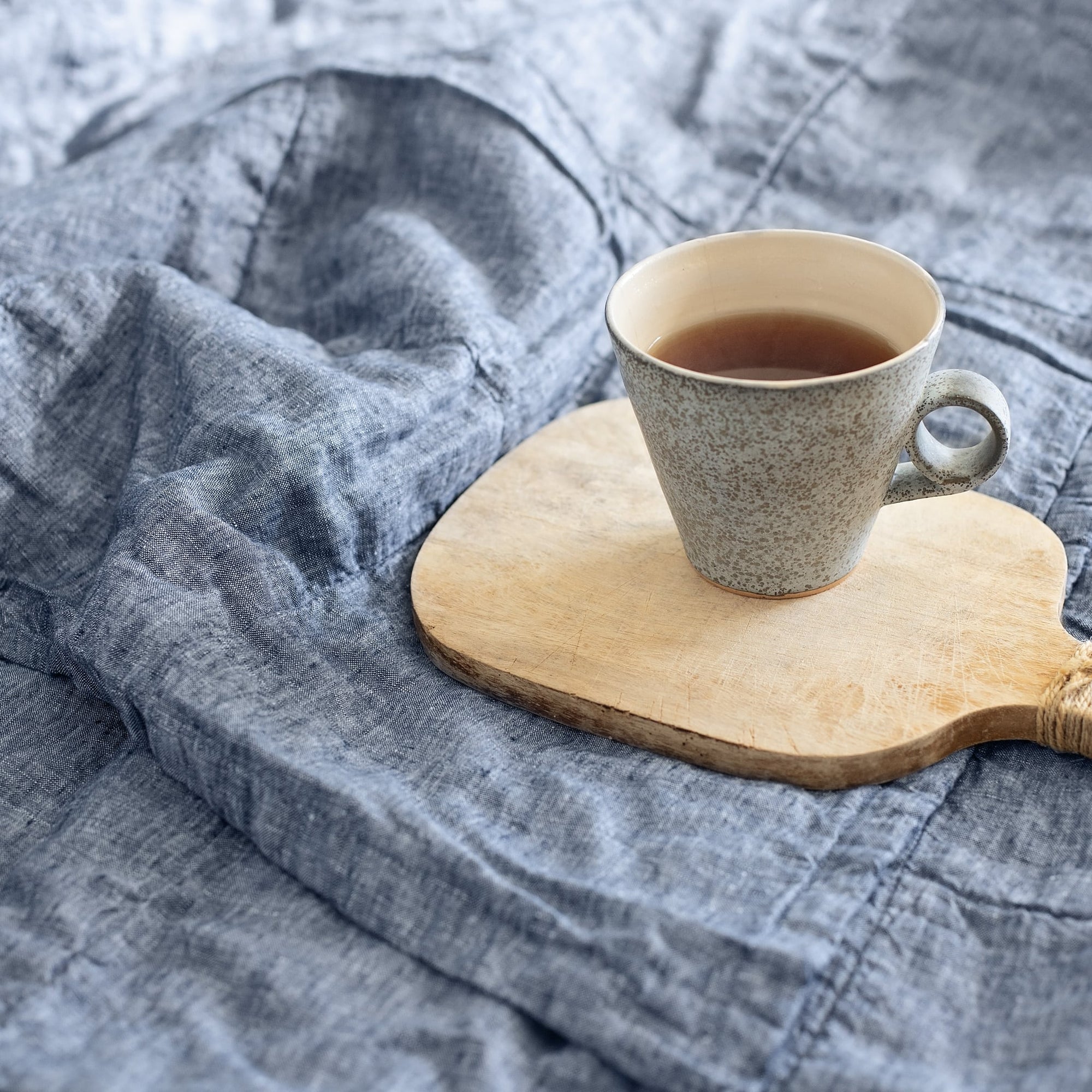 denim linen quilt