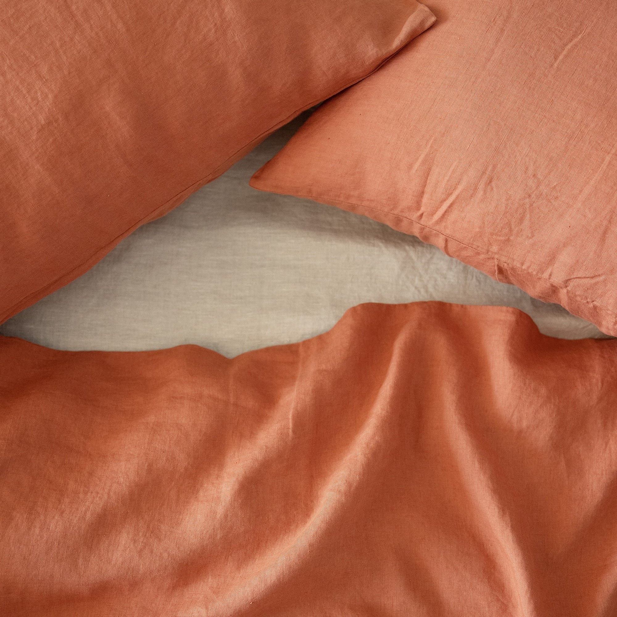 Clay Linen Duvet Cover