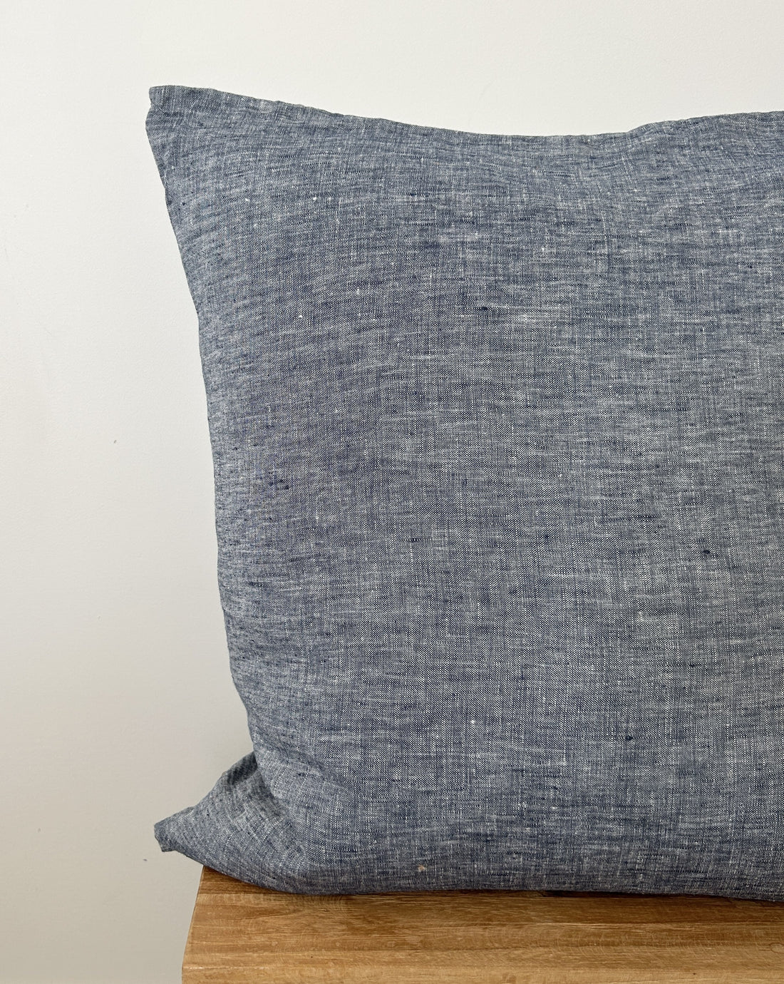 Denim linen cushion cover
