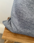 Denim linen cushion cover