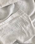 White Linen Flat Sheet - The Linen Project