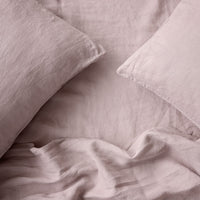 dusky pink linen duvet cover