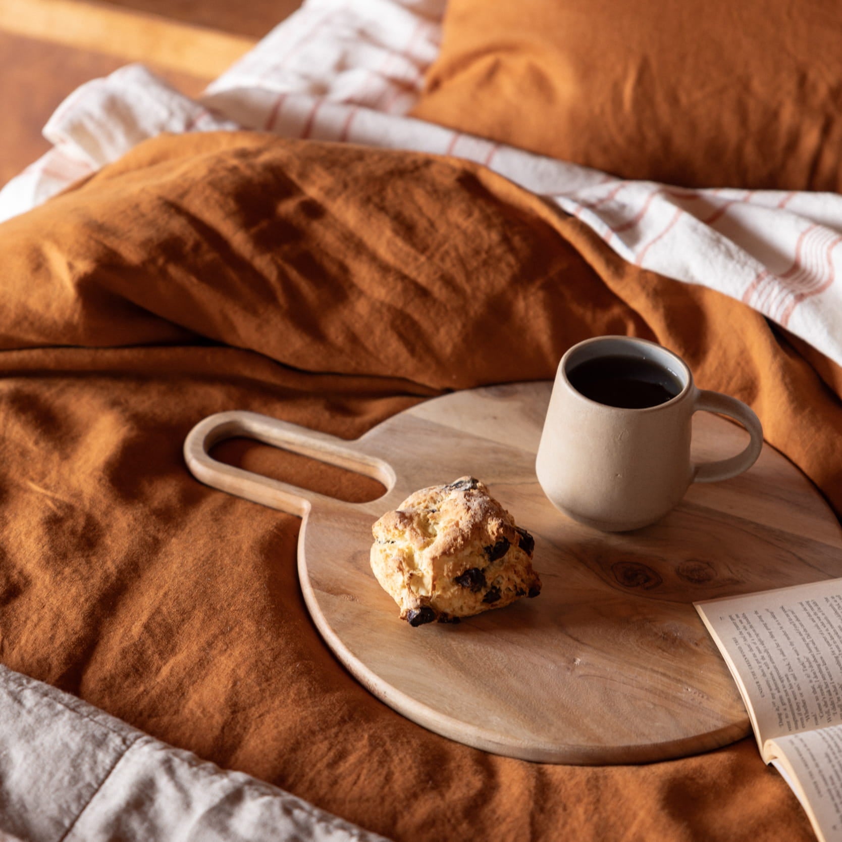 rust linen duvet cover