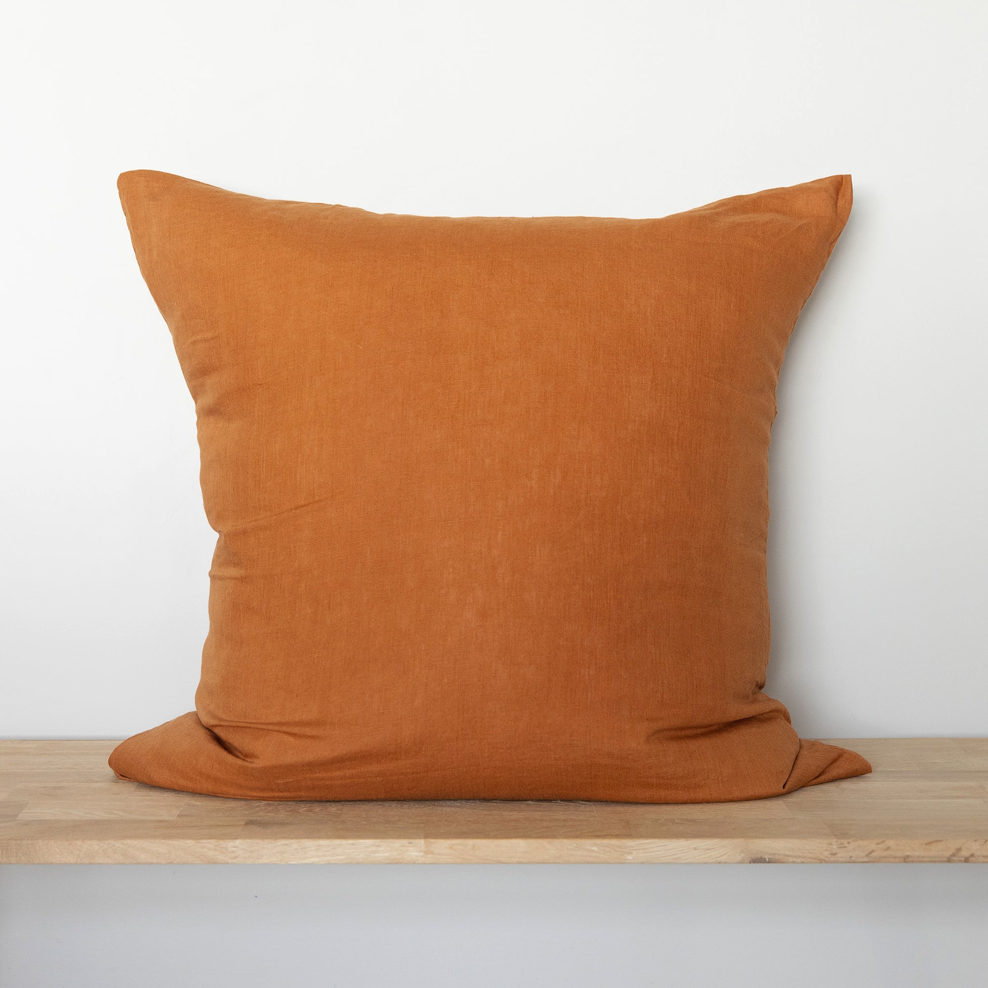 Rust Linen Pillowcases - Pair