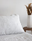 Pinstripe Linen Duvet Cover