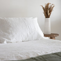 White Linen Duvet Cover