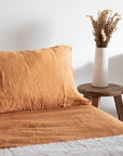 Brick Linen Pillowcases - Pair