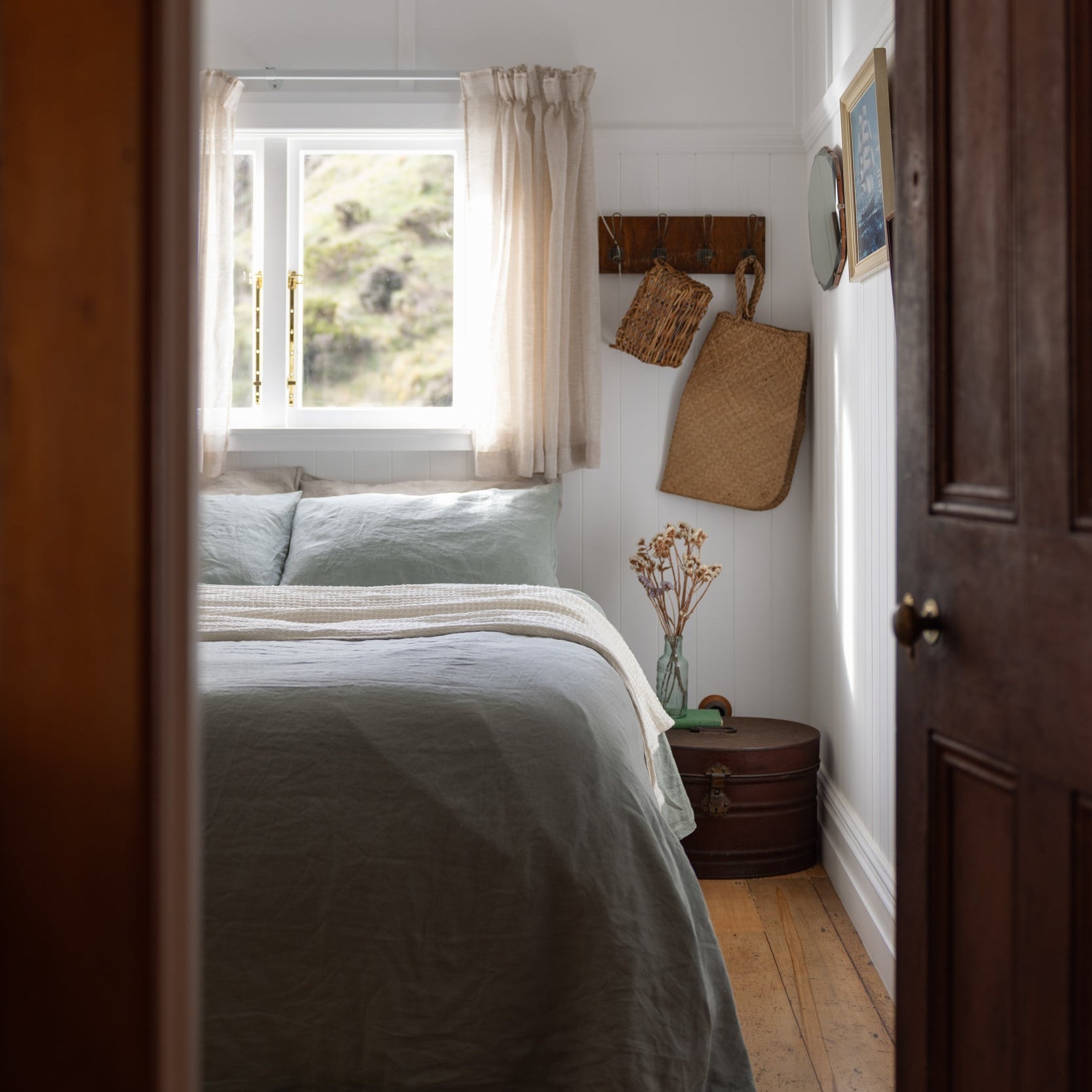 sage linen bedding 