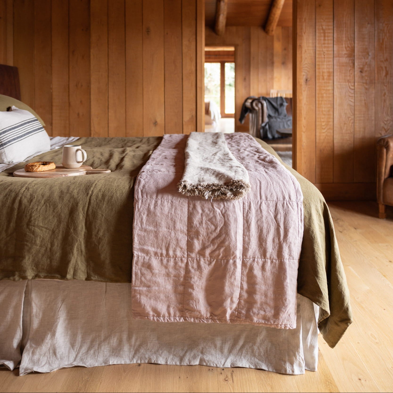 natural linen valance