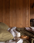 olive linen duvet cover