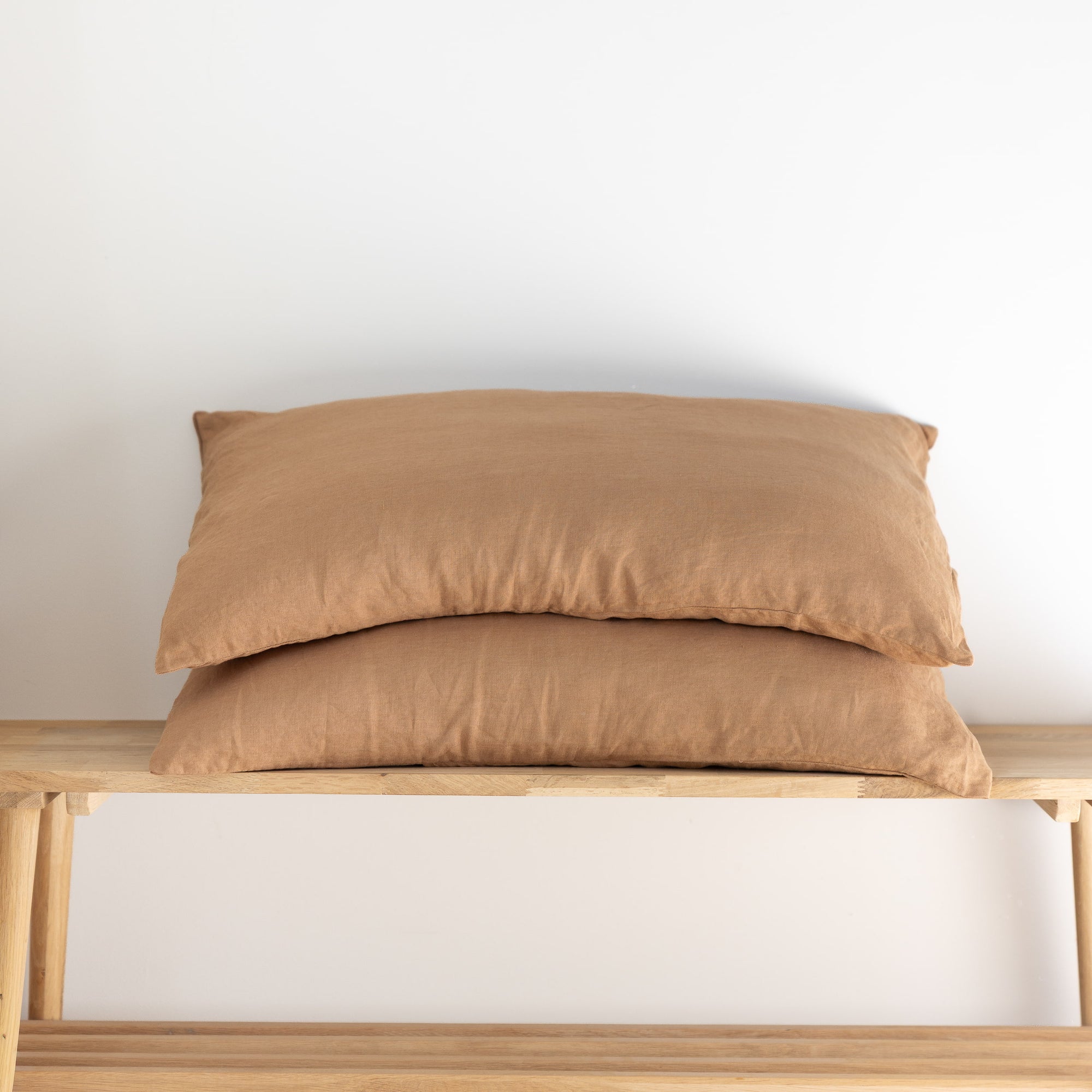 Hazelnut  linen pillowcases 