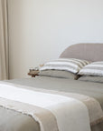 Tess and Stripe Reversible Linen Duvet Cover