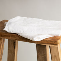 White Linen Pillowcases - Pair