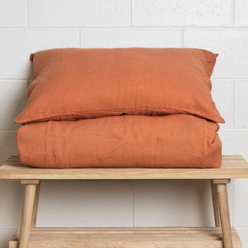 Clay 100% Pure French Flax Linen Pillowcase