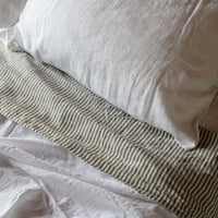 White 100% Pure French Flax Linen Duvet Cover
