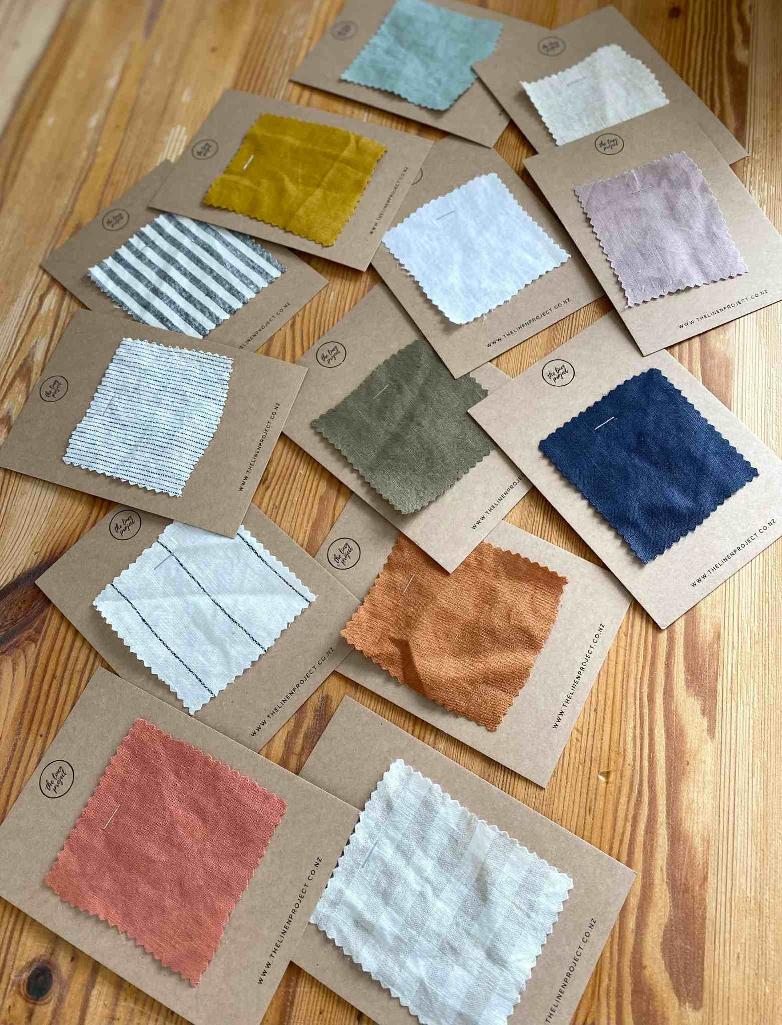 Collection of  100% Pure French Flax Linen Bedding Samples