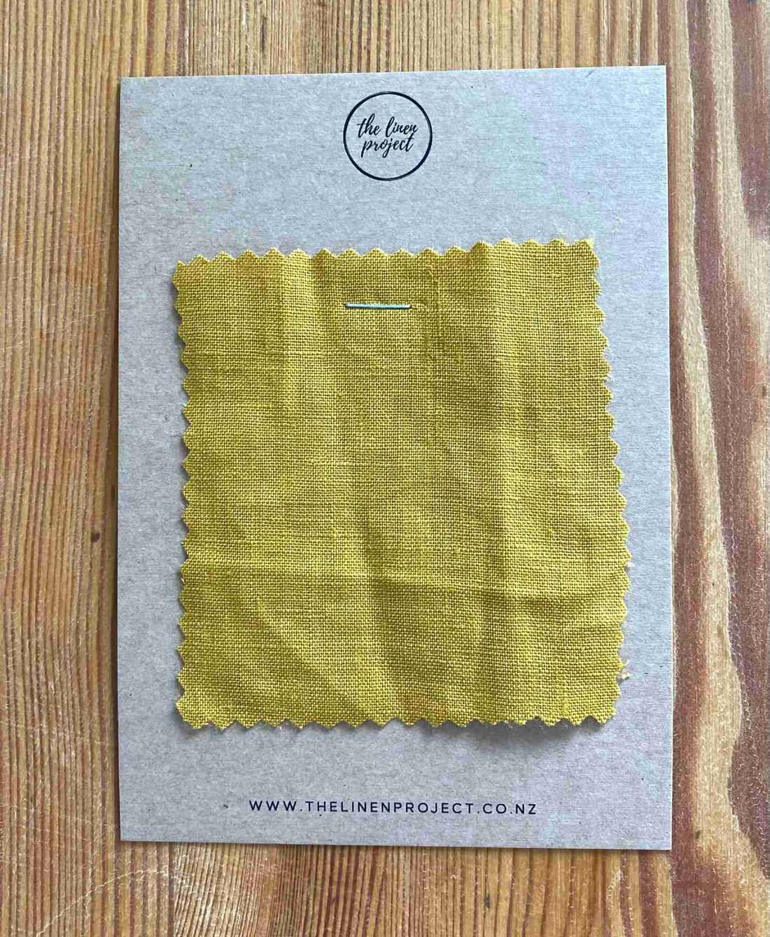 Mustard 100% Pure French Flax Linen Bedding Sample