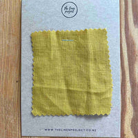 Mustard 100% Pure French Flax Linen Bedding Sample