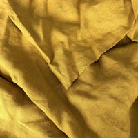 Mustard 100% Pure French Flax Linen Flat Sheet