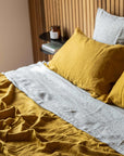 Mustard 100% Pure French Flax Linen Pillowcase