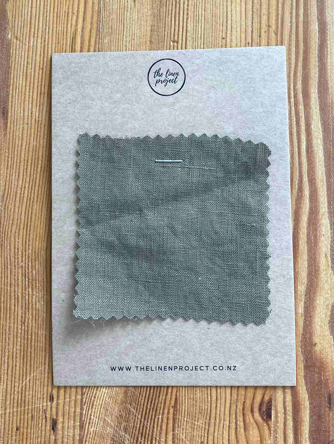 Olive 100% Pure French Flax Linen Bedding Sample