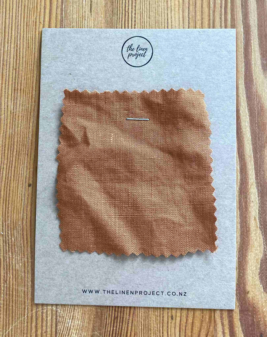 Rust 100% Pure French Flax Linen Bedding Sample