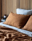 Rust 100% Pure French Flax Linen Pillowcase