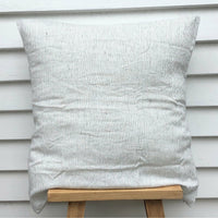 Pinstripe 100% Pure French Flax Linen Pillowcase