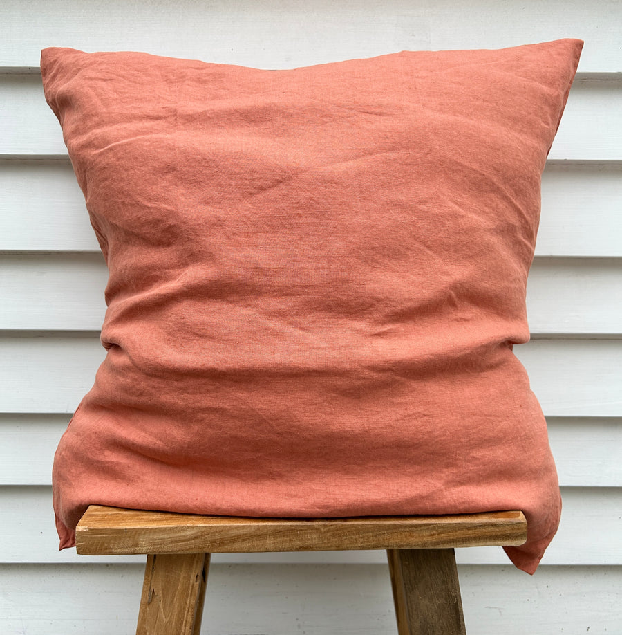Clay Linen Pillowcases - Pair