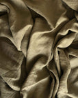 Olive 100% Pure French Flax Linen Duvet Cover