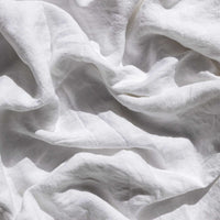 White 100% Pure French Flax Linen Duvet Cover